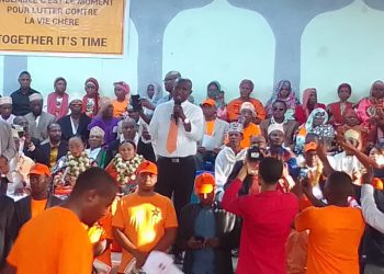 Démonstration de force du parti Orange à Anjouan.