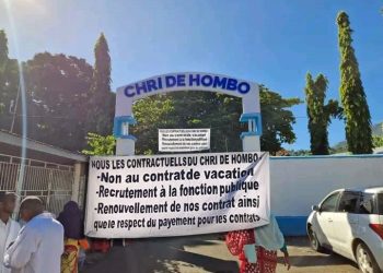 Les contractuels de l’hôpital de Hombo en grève