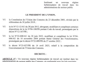 Un décret, des illusions… et la dure réalité des fonctionnaires comoriens