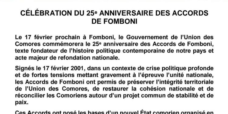 17 février. La commémoration officielle d’un accord vidé de son sens