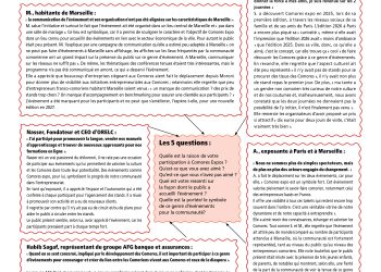 Comores expo à Marseille. 5 participants / 5 questions