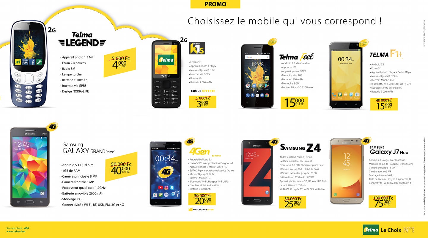 Telma casse les prix…