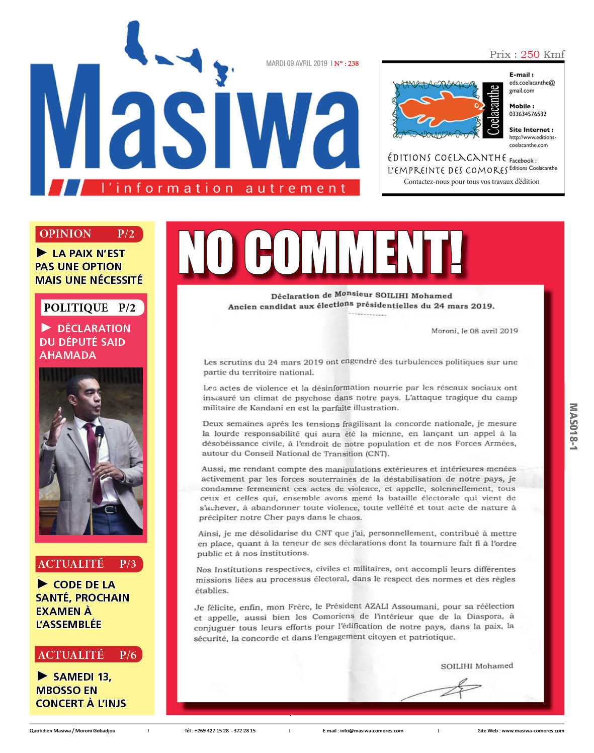 Masiwa N°238