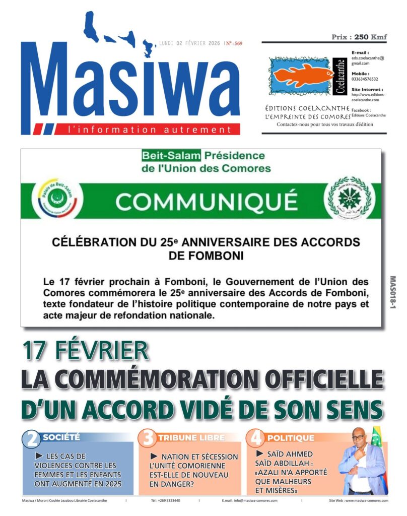 Une du n° 569